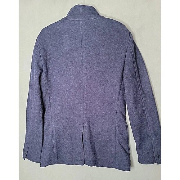 Club Monaco 100% Wool Navy Jacket Blazer Button Up Size S, Classic! - Picture 3 of 12